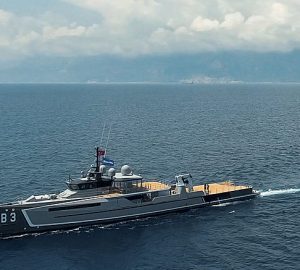 Yacht support vessel B3 delivered by Damen