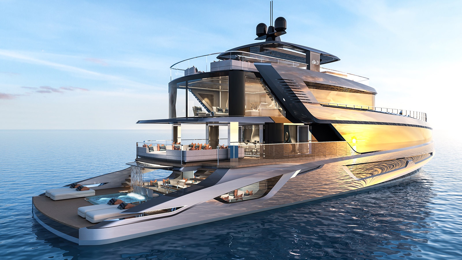 ELLE.D yacht concept by Gabriele Teruzzi Yacht & Design — Yacht Charter