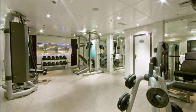 Fully equipped gymnasium