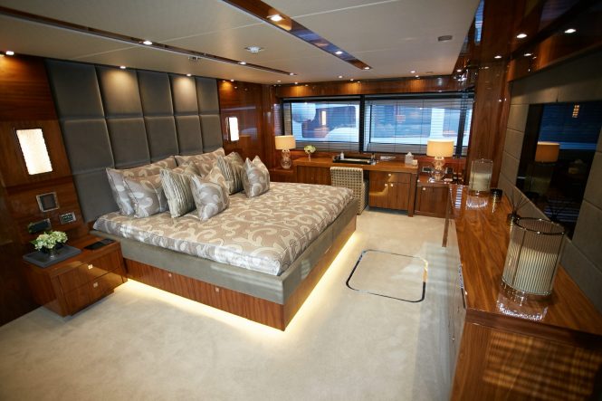 Master suite on the main deck