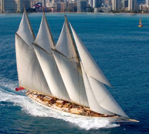 Refit facility The Yard Brisbane receives 65-metre sailing yacht Adix