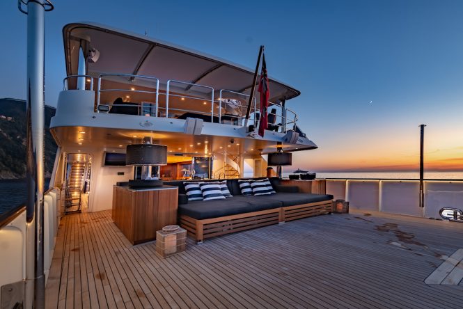 Exterior Main deck terrace-After refit - PHOTO CREDIT VALERIO PARDI