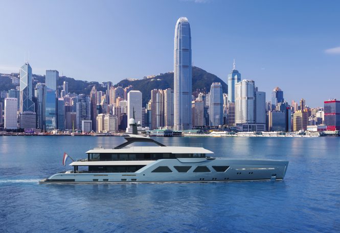LE60 superyacht by Amels rendering
