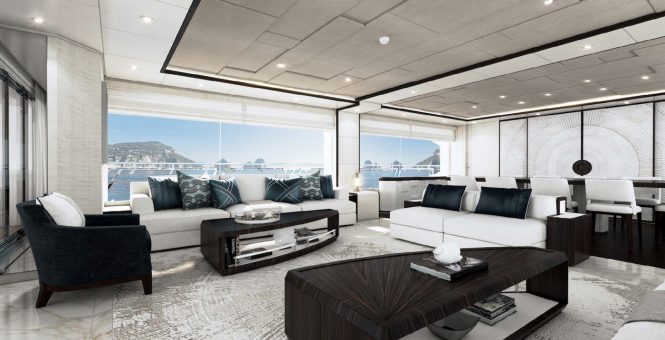 Majesty 120 main saloon