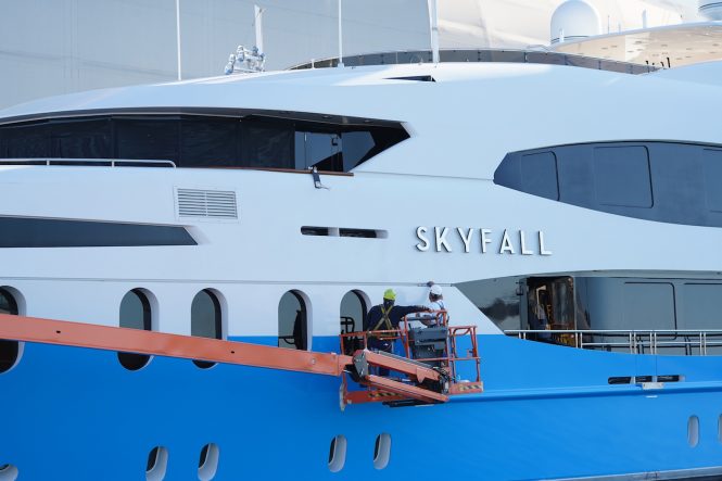 Wrapping a superyacht - Photo © LuxWrap