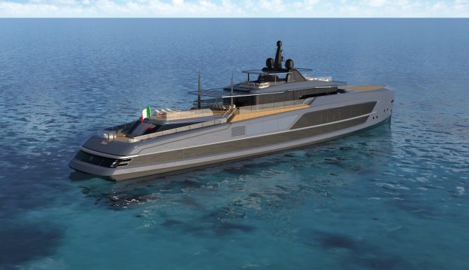 65m V-Line Baglietto yacht concept