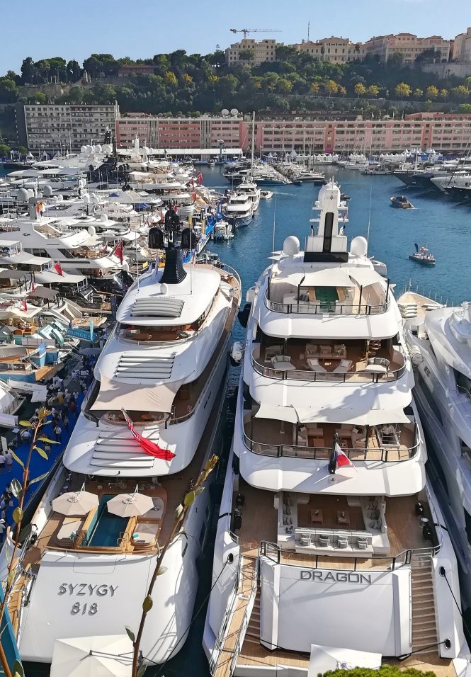SYZYGY 818 and DRAGON at the Monaco Yacht Show 2019 - Photo © CharterWorld