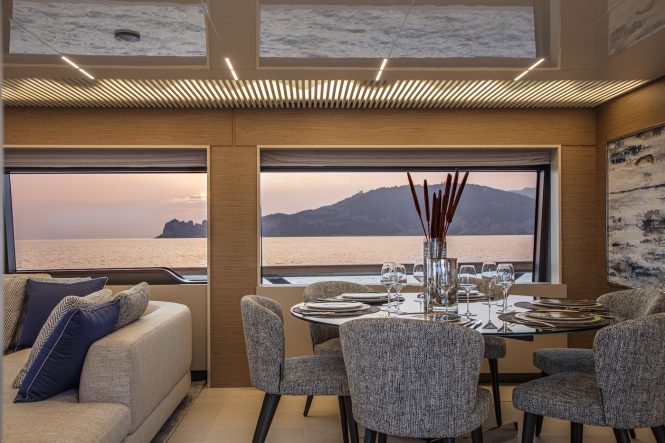 Dining area with beautiful views 