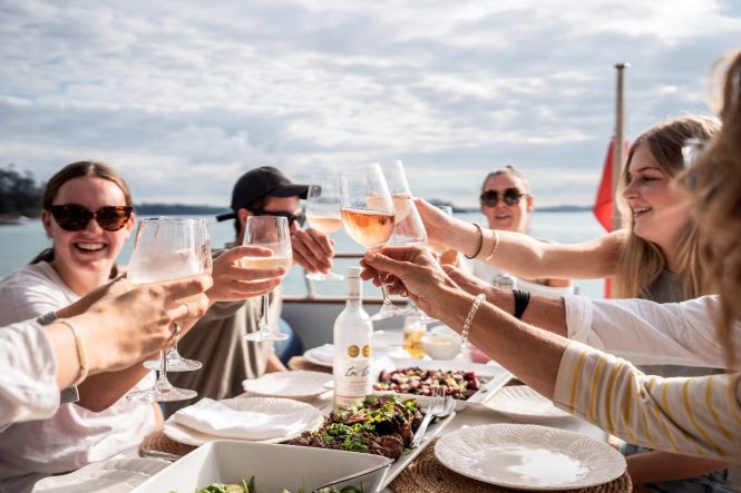 Enjoying the superyacht lifestyle on board a luxury yacht in New Zealand