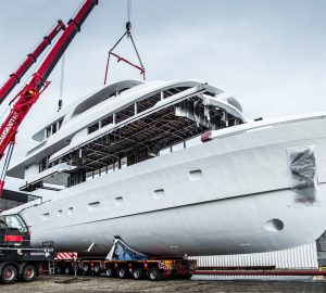 Hull and Superstructure of 36m Moonen yacht YN199 joined
