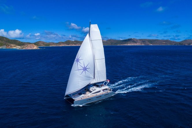 Namaste catamaran yacht available for luxury charter vacations