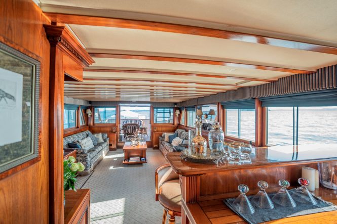 Warm, elegant and inviting atmosphere on board