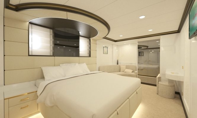 Large ensuite staterooms for guests