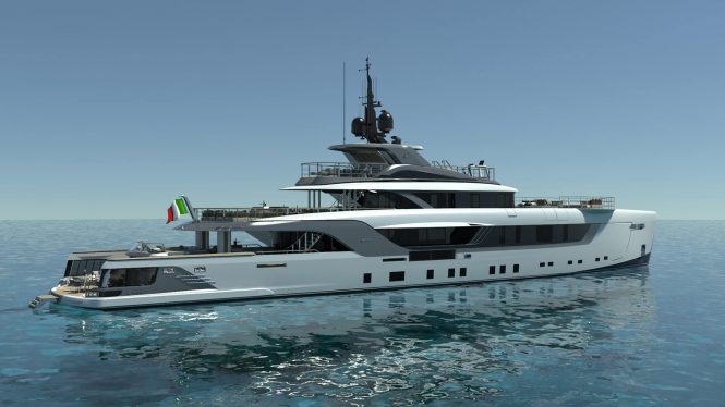 Luxury Motor Yacht GECO rendering