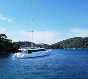 Beautiful 43m Luxury Motor Sailer Yacht AURUM SKY Joins Croatia Charter Market in 2020