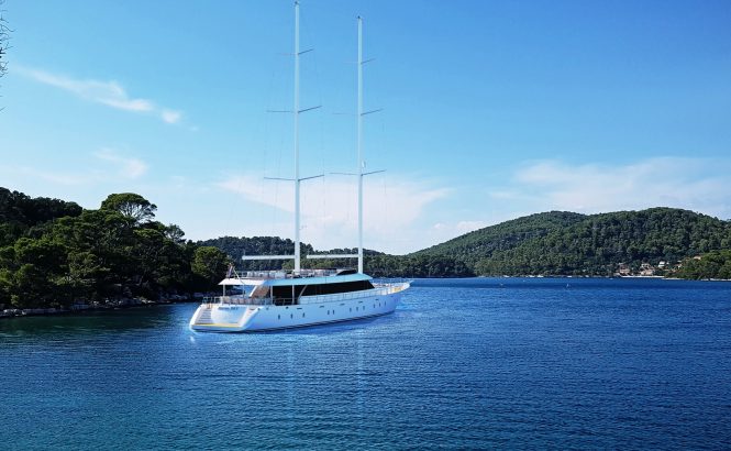 Luxury yacht Aurum Sky available for charter in Croatia