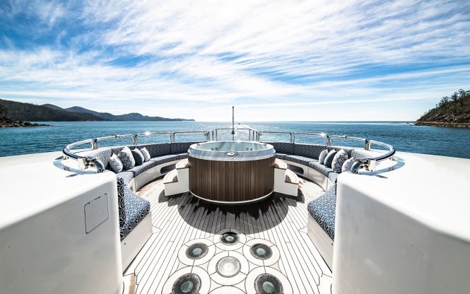 Spectacular views from a superyacht