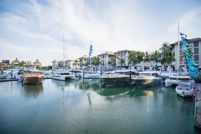 Yachts on display at Thailand Yacht Show