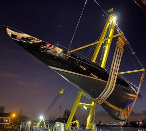 In Photo: Striking J-Class sailing yacht LIONHEART re-launched at Royal Huisman at refit by Huisfit