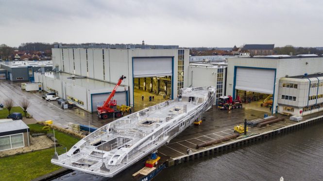 Project PHI under construction at Royal Huisman