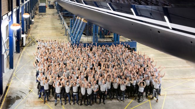 Talented team behind the build of the largest Royal Huisman yacht SEA EAGLE II 