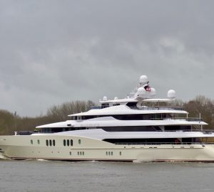 78m charter yacht EMINENCE at Abeking & Rasmussen for service