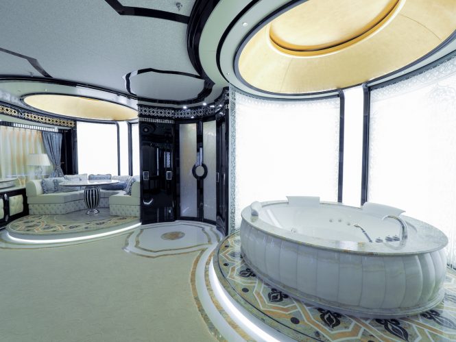 Opulent master bathroom 