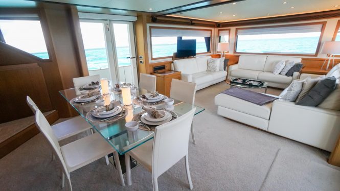 Saloon and dining area