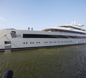 Largest Dutch Superyacht 100m MOONRISE launched at Feadship