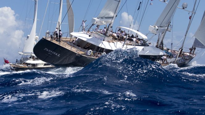 Yacht PARSIFALL races at the St Barth Bucket - Photo © by Carlo Borlenghi