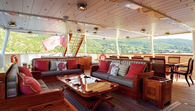 Beautiful, elegant and classic styling throughout the yacht
