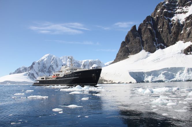 Expedition charter yacht LEGEND in Antarctica - Photo © Nicolas Benazeth