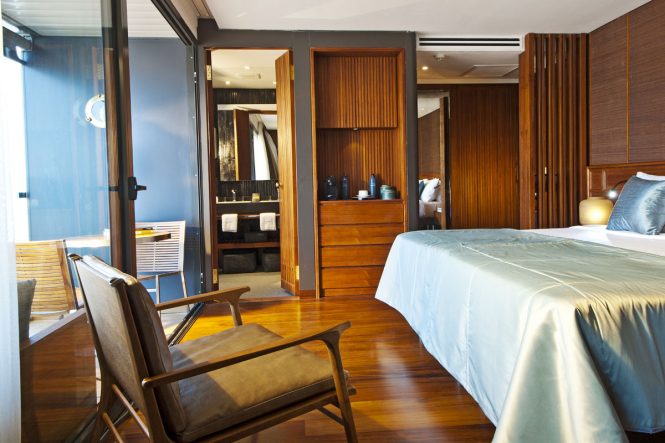 Large luxury cabins for guests with amazing views and balconies