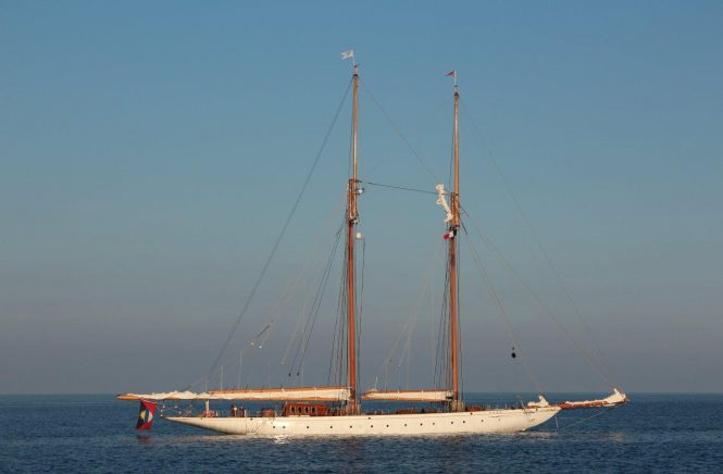 Sailing yacht Germania Nova - At Anchor