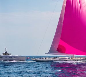 46-metre Yacht Support Vessel PINK SHADOW to shine in St. Barths