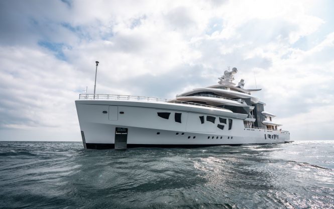 Striking luxury yacht ARTEFACT has been delivered to her owner