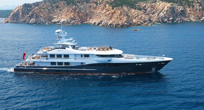 The spectacular Amels-built superyacht GENE MACHINE owned by scientist Jonathan Rothberg