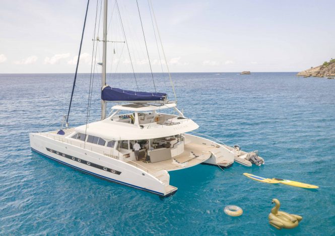 Luxury catamaran yacht PELICAN in the Seychelles