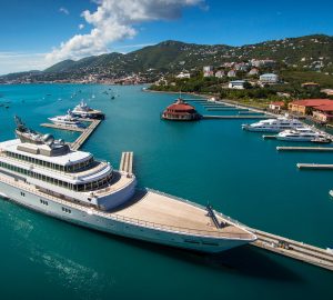 The American luxury charter yachts over 35 metres heading for paradise