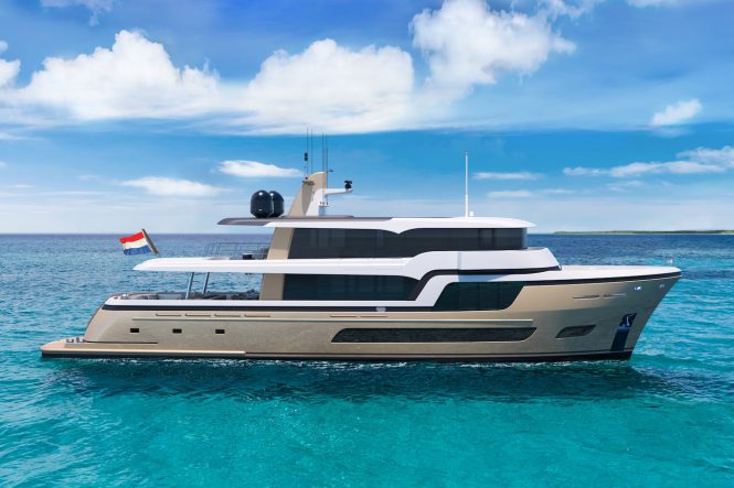 34m Explorer yacht LADY LENA - rendering
