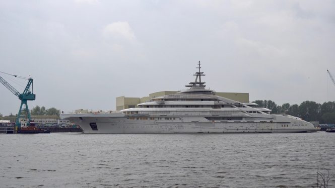 142m Project REDWOOD now mega yacht OPUS under construction - Photo © DrDuu - This photos is from spring 2019. New photos will be released soon. 