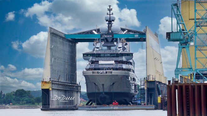 Luxury mega yacht OPUS