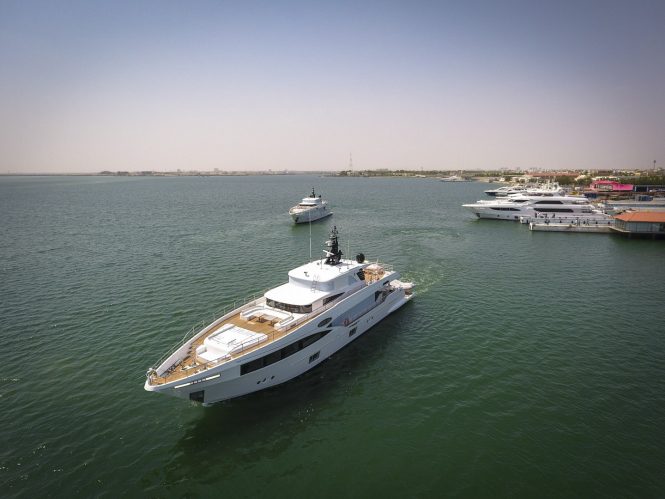 Majesty 100 superyachts ISLA and HARMONY delivered
