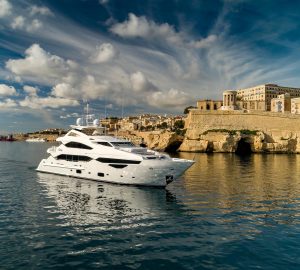Charter Sunseeker luxury yacht Anya in the Western Mediterranean