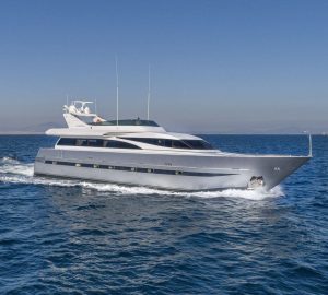 Charter recently refitted luxury yacht Andilis in the eastern Mediterranean