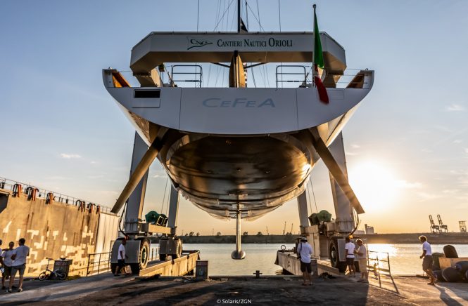 Sailing yacht CEFEA to be launched by Solaris Yachts © Solaris/ZGN
