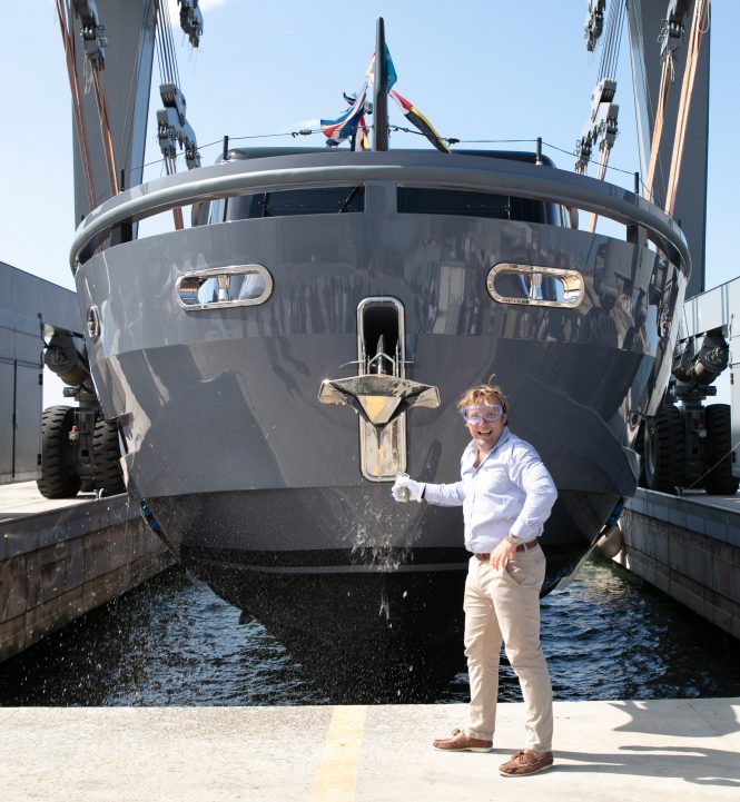 motor yacht HAZE christened