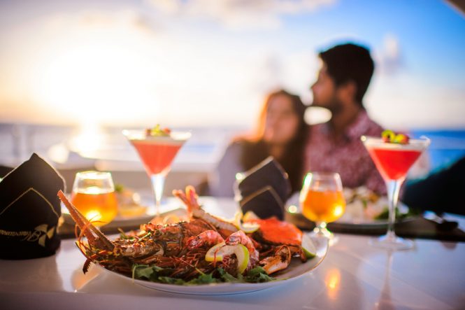 Delicious onboard meals