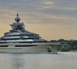Mega yacht NORD (ex Opus) on the first sea trials