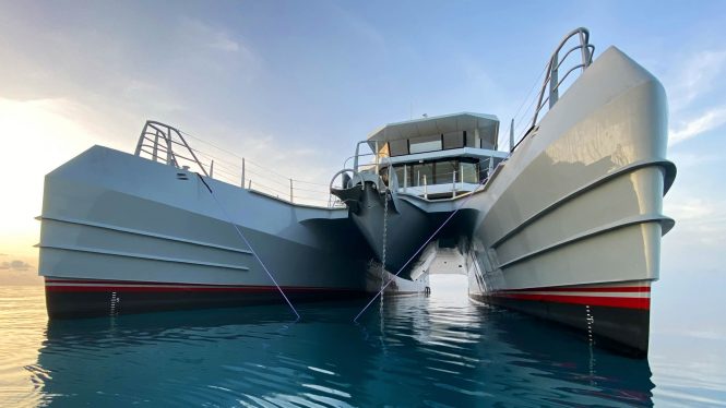 luxury catamaran MAGNET © Metal Shark Yachts